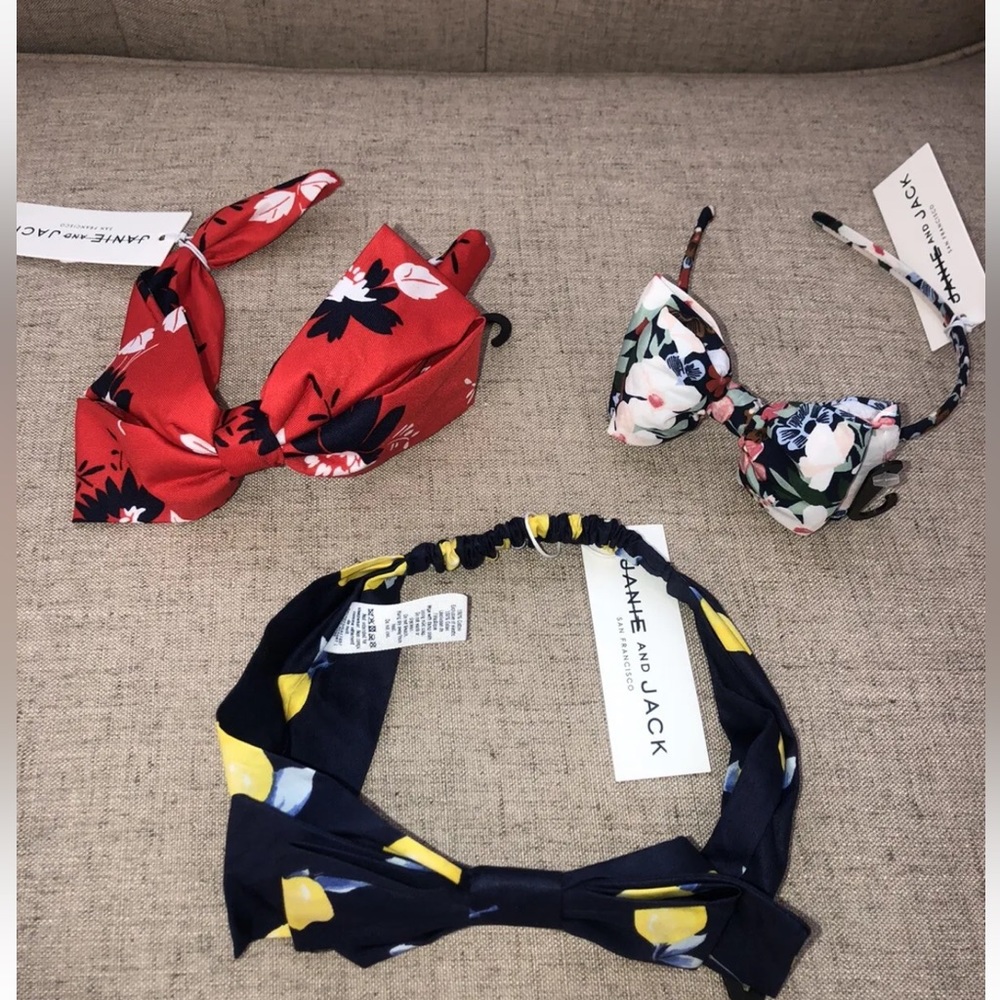 New Janie and Jack Girls Lot of 3 Headbands